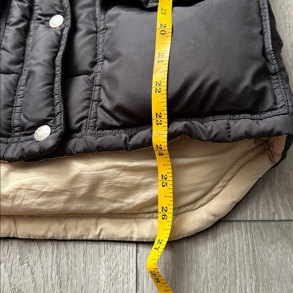 J. Crew Black and Tan Puffer Jacket size medium - Picture 10 of 12